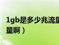 1gb是多少兆流量啊怎么算（1gb是多少兆流量啊）