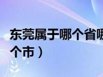 东莞属于哪个省哪个省（东莞是属于哪个省哪个市）