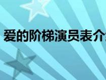 爱的阶梯演员表介绍大全（爱的阶梯演员表）