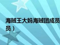 海贼王大妈海贼团成员及其果实能力（海贼王大妈海贼团成员）