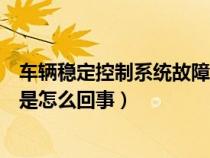 车辆稳定控制系统故障灯亮怎么办（车辆稳定控制系统灯亮是怎么回事）