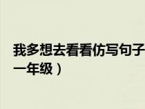 我多想去看看仿写句子一年级上册（我多想去看看仿写句子一年级）