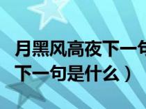 月黑风高夜下一句是什么生肖（月黑风高夜的下一句是什么）