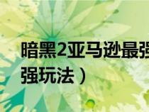 暗黑2亚马逊最强玩法1.13（暗黑2亚马逊最强玩法）