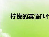 柠檬的英语叫什么（柠檬英文是什么）