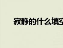 寂静的什么填空题（寂静的什么填空）