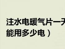 注水电暖气片一天能用多少电（电暖气片一天能用多少电）