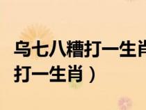 乌七八糟打一生肖最佳答案是什么（乌七八糟打一生肖）