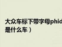 大众车标下带字母phideon多少钱（大众车标下面phideon是什么车）