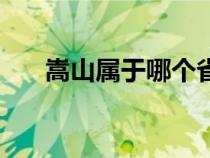 嵩山属于哪个省（青海湖属于哪个省）