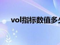 vol指标数值多少好?（vol是什么指标）