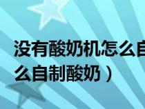 没有酸奶机怎么自制酸奶视频（没有酸奶机怎么自制酸奶）