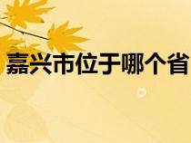 嘉兴市位于哪个省（嘉兴在哪里在哪个省份）