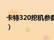 卡特320挖机参数容量（卡特320挖掘机尺寸）