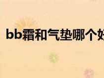 bb霜和气垫哪个好些（bb霜和气垫的区别）