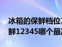 冰箱的保鲜档位12345 哪个最制冷（冰箱保鲜12345哪个最冷啊）