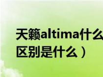 天籁altima什么名字（天籁altima和teana区别是什么）