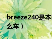 breeze240是本田什么车（breeze是本田什么车）