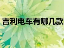 吉利电车有哪几款图片（吉利电车有哪几款）