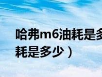 哈弗m6油耗是多少百公里（哈弗m6油耗油耗是多少）