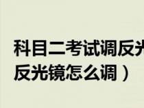 科目二考试调反光镜按钮怎么弄（驾考科目二反光镜怎么调）