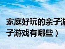 家庭好玩的亲子游戏有哪些（适合家庭玩的亲子游戏有哪些）