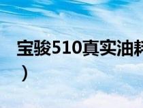 宝骏510真实油耗小红书（宝骏510真实油耗）