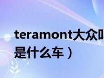 teramont大众叫什么（上汽大众teramont是什么车）