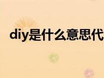 diy是什么意思代表什么（diy是什么意思）