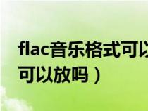 flac音乐格式可以在车上用吗（flac格式车载可以放吗）