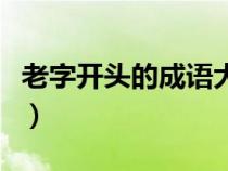 老字开头的成语大全集意思（老字开头的成语）