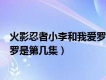 火影忍者小李和我爱罗打之后怎么了（火影忍者小李vs我爱罗是第几集）