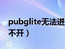 pubglite无法进入游戏（为什么pubglite打不开）