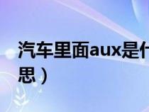 汽车里面aux是什么意思（车上aux是什么意思）