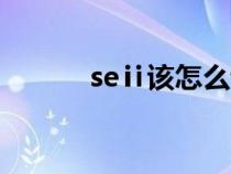 seⅱ该怎么读（胬具体怎么读）