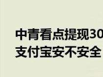 中青看点提现30多久到账（中青看点提现到支付宝安不安全）