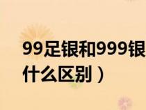 99足银和999银哪个好（99足银和999银有什么区别）