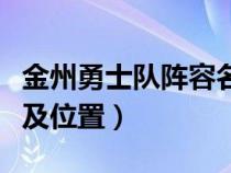 金州勇士队阵容名单（金州勇士首发阵容名单及位置）