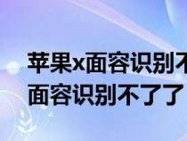 苹果x面容识别不了要更换什么东西（苹果x面容识别不了了）