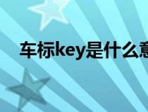 车标key是什么意思啊（key标是什么车）