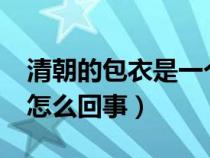 清朝的包衣是一个怎样的群体?（清朝包衣是怎么回事）