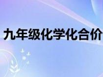 九年级化学化合价计算（九年级化学化合价）