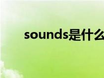 sounds是什么意思（so是什么意思）