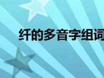 纤的多音字组词3个（纤的多音字组词）