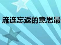 流连忘返的意思最佳答案（流连忘返的意思）