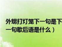 外甥打灯笼下一句是下一句歇后语是什么（外甥打灯笼的下一句歇后语是什么）