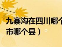 九寨沟在四川哪个城市（九寨沟在哪个省哪个市哪个县）