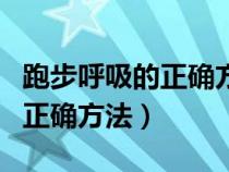 跑步呼吸的正确方法科学解析（跑步时呼吸的正确方法）