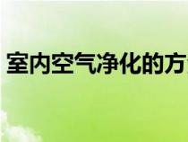 室内空气净化的方法有哪些（如何空气净化）