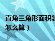 直角三角形面积怎么算出来（直角三角形面积怎么算）